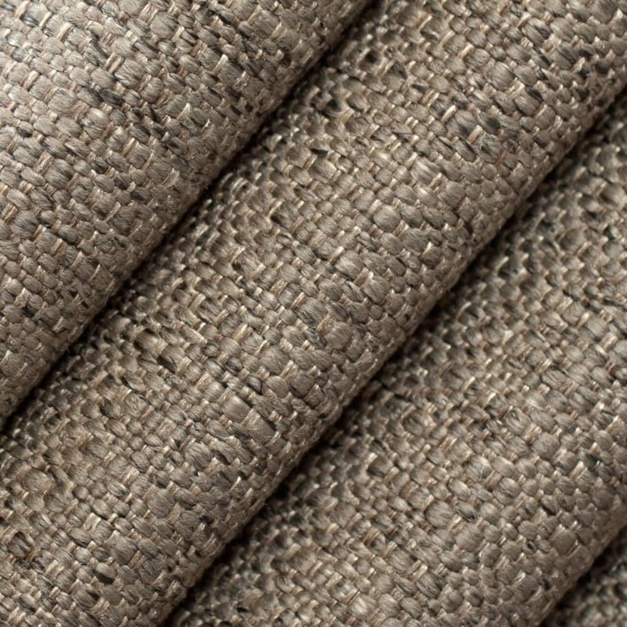 Grey Stain Resistant Performance Pet Friendly Texturedd Tweed Upholstery Fabric by The Yard - SKU: Copley Truffle